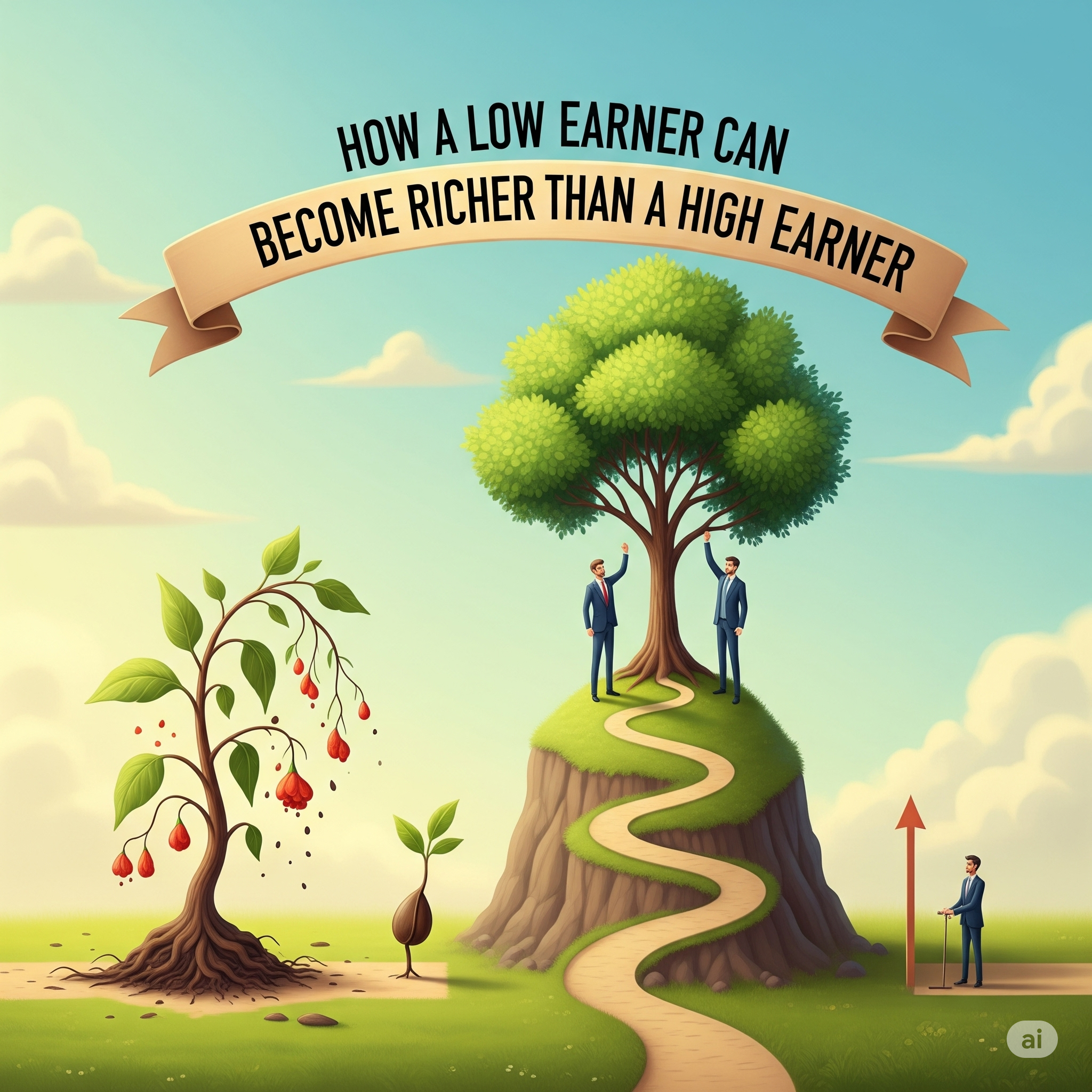 How a Low Earner Can Become Richer Than a High Earner