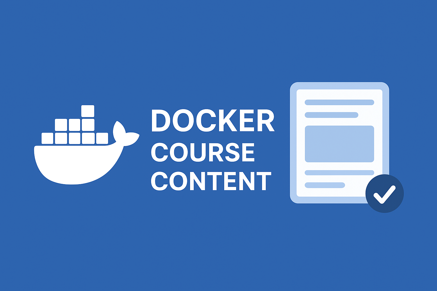 📘 Docker Tutorial Series: Complete Roadmap